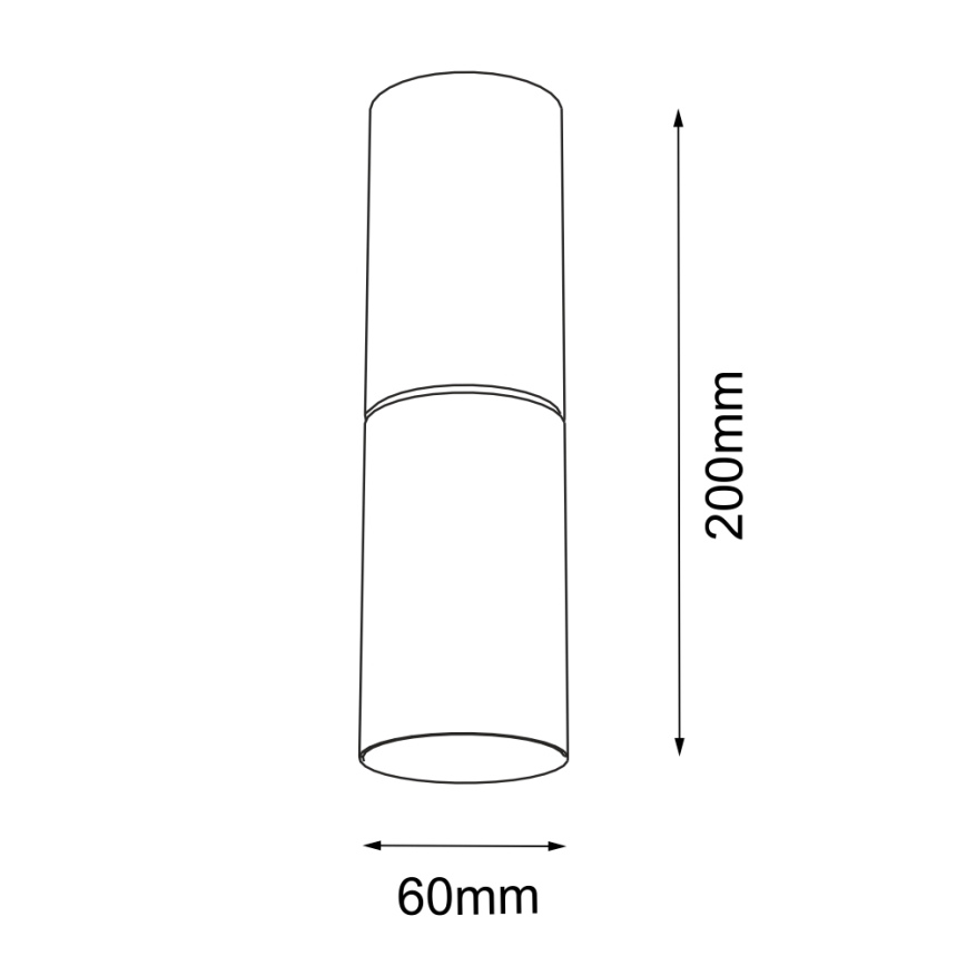 Shilo - Plafon 1xG9/10W/230V czarny