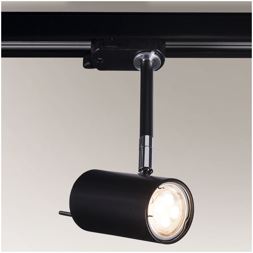 Shilo - Oświetlenie punktowe do systemu szynowego 1xGU10/15W/230V czarne