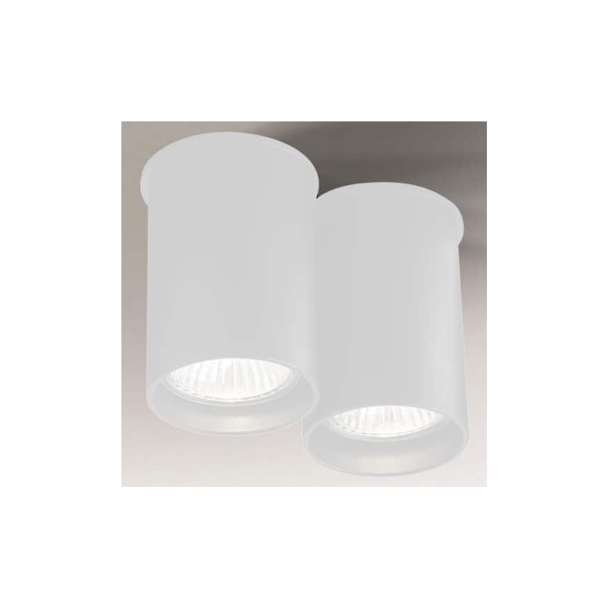 Shilo - Plafon 2xGU10/15W/230V 9 cm biały