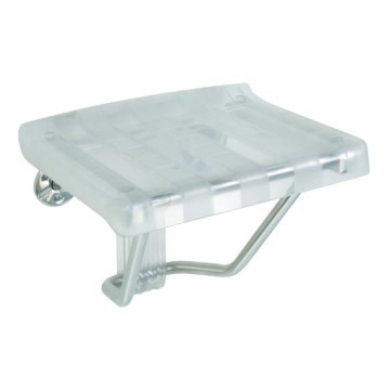 Siedzisko prysznicowe 38x46 cm, srebrne