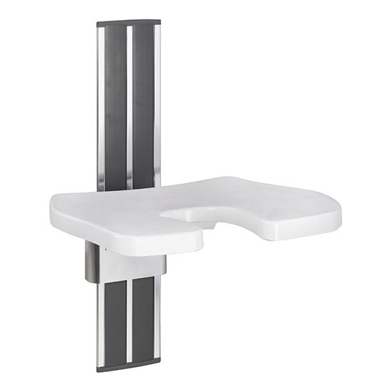 Siedzisko prysznicowe 43x67 cm srebrne/białe