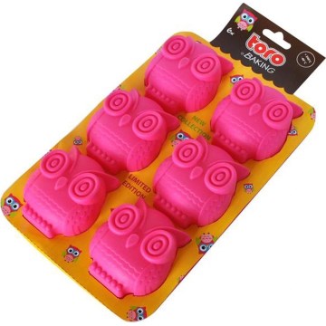 Silikonowa forma do muffinek TORO różowa