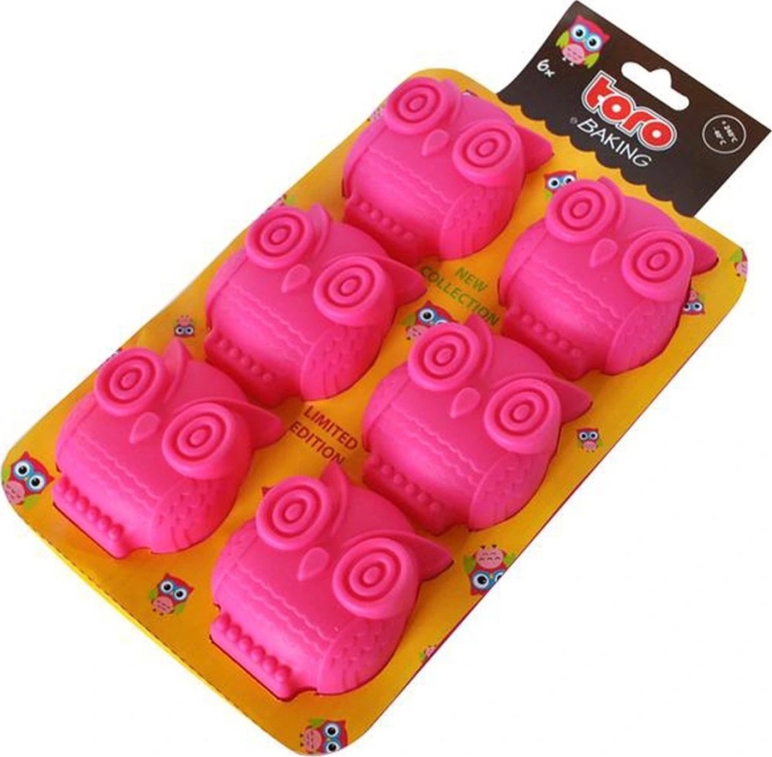 Silikonowa forma do muffinek TORO różowa