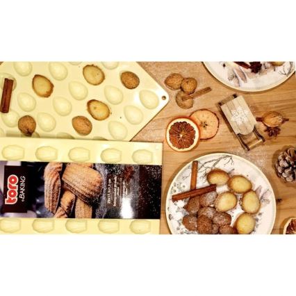 Silikonowa forma do pieczenia TORO kremowa