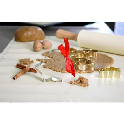 Silikonowy wałek do ciasta TORO 52x42 cm kremowy