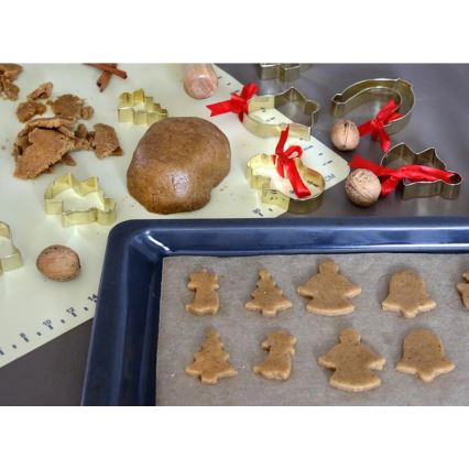 Silikonowy wałek do ciasta TORO 52x42 cm kremowy