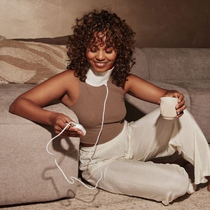 Silk’n - LED RGB terapeutyczna maska na szyję LED/5V 2000 mAh biała + pilot zdalnego sterowania