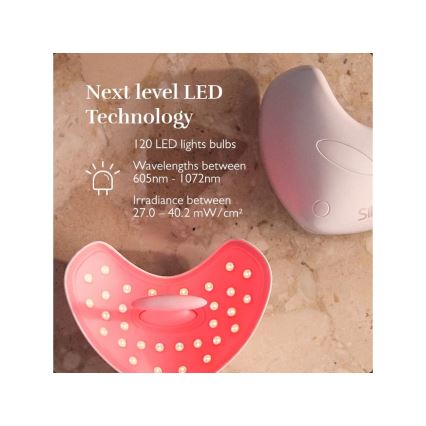 Silk’n - LED Terapeutyczna maska na wargi LED/5V 500 mAh beżowa