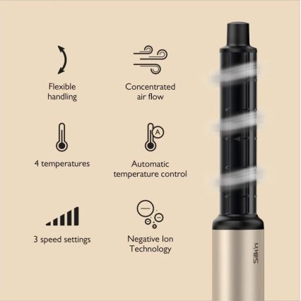 Silk’n - Suszarka do włosów SILKYAIR FLEX 230V czarna/złota