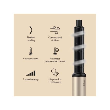 Silk’n - Suszarka do włosów SILKYAIR FLEX 230V czarny/złoty