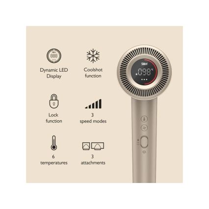 Silk’n - Suszarka do włosów SILKYAIR PRO 1600W/230V złota