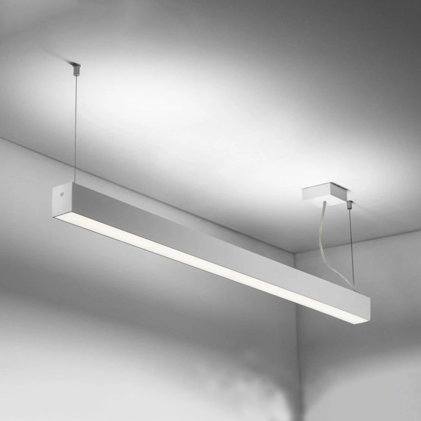 Sinclair - LED Plafon LSM LED/40W/230V 3000K/4000K/5000K 120 cm srebrny
