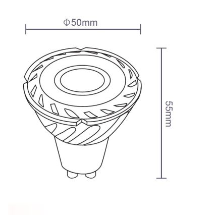 Sinclair - Żarówka LED GU10/5W/230V 4000K