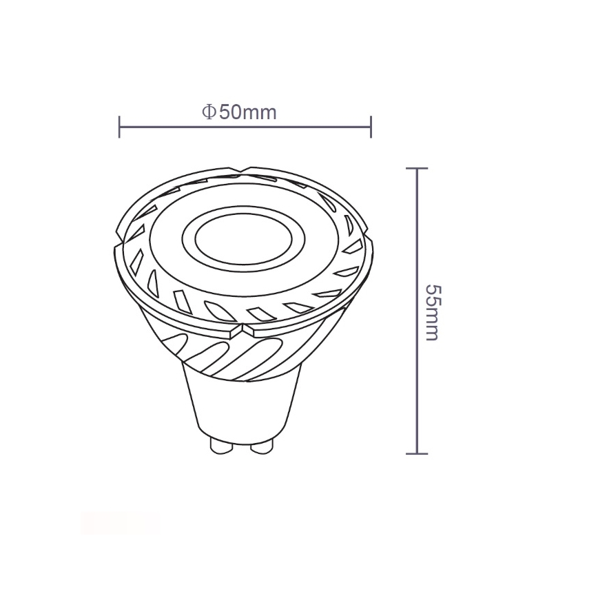 Sinclair - Żarówka LED GU10/5W/230V 4000K
