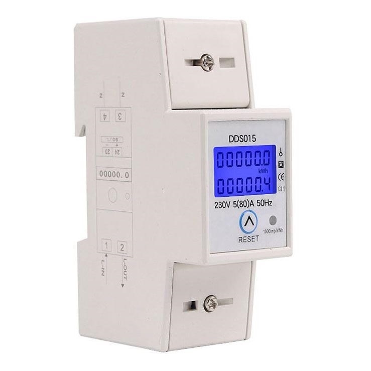 Single-phase electricity meter for DIN rail DDS015