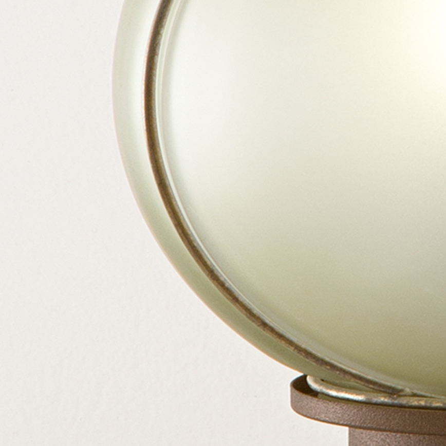 SIRU - Lampa stołowa FLORET 1xE14/40W/230V brązowa/szara szkło weneckie