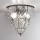 SIRU - Lampa sufitowa CLASSIC 3xE14/40W/230V śr. 25 cm przezroczysta/czarna szkło weneckie