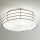 SIRU - Lampa sufitowa TAMIS 3xE14/40W/230V czarna/biała szkło weneckie