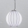 SIRU - Żyrandol na lince SFERA 1xE27/60W/230V śr. 32 cm czarny/biały szkło weneckie
