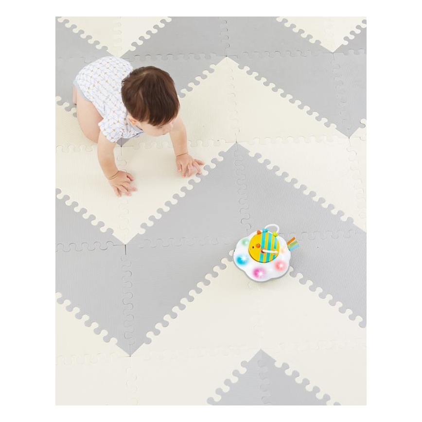 Skip Hop - Puzzle piankowe 72 szt. szare/beżowe