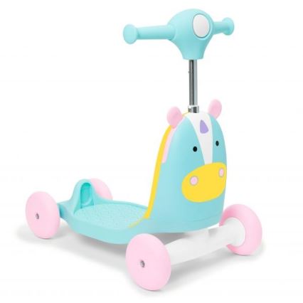 Skip Hop - Rowerek do pchania 3w1 ZOO jednorożec 3xAAA