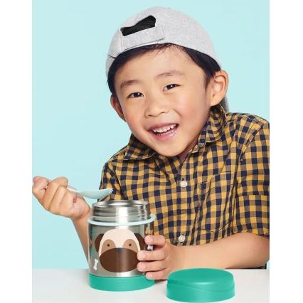 Skip Hop - Termopojemnik na żywność z łyżeczką/widelcem ZOO 325 ml mops