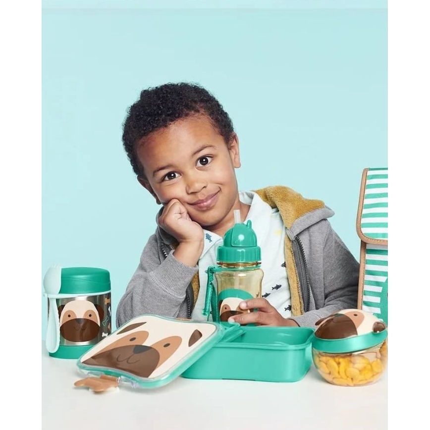 Skip Hop - Termopojemnik na żywność z łyżeczką/widelcem ZOO 325 ml mops