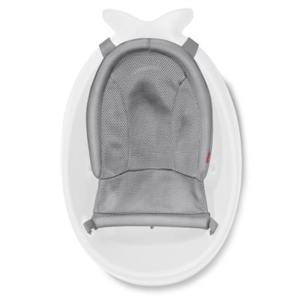 Skip Hop - Wanienka dziecięca z ergonomiczną podkładką MOBY 3 biała