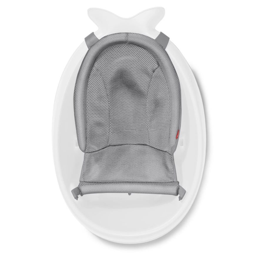 Skip Hop - Wanienka dziecięca z ergonomiczną podkładką MOBY 3 biała