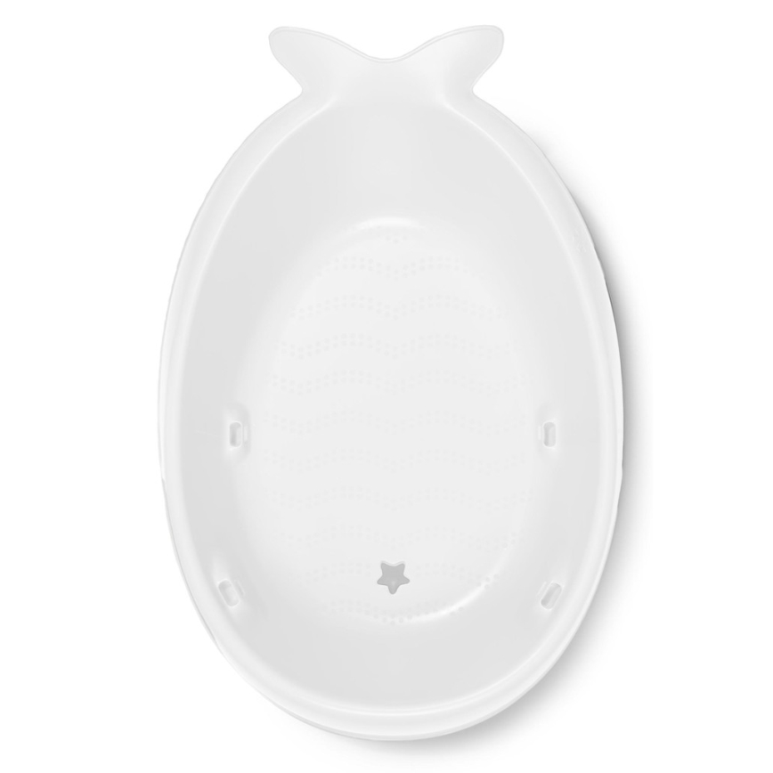 Skip Hop - Wanienka dziecięca z ergonomiczną podkładką MOBY 3 biała