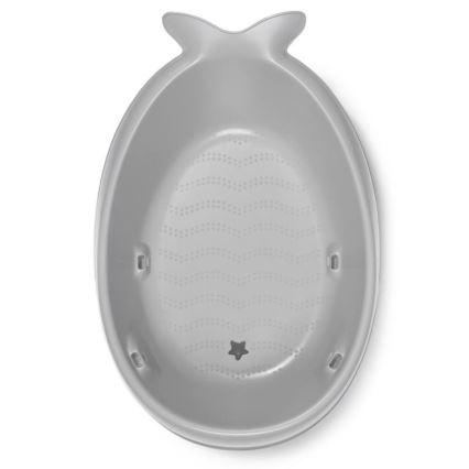 Skip Hop - Wanienka dziecięca z ergonomiczną podkładką MOBY 3 szara