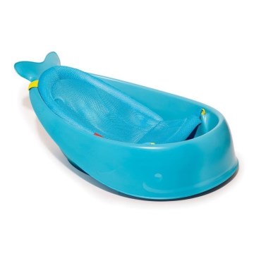 Skip Hop - Wanienka dziecięca z ergonomiczną podkładką MOBY 3 niebieska