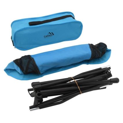 Składane krzesło kempingowe niebieski 105 cm