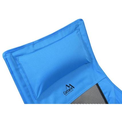 Składane krzesło kempingowe niebieski 105 cm