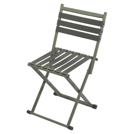 Składane krzesło kempingowe z oparciem zielone