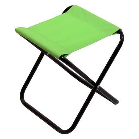 Składane krzesło kempingowe zielono-czarne