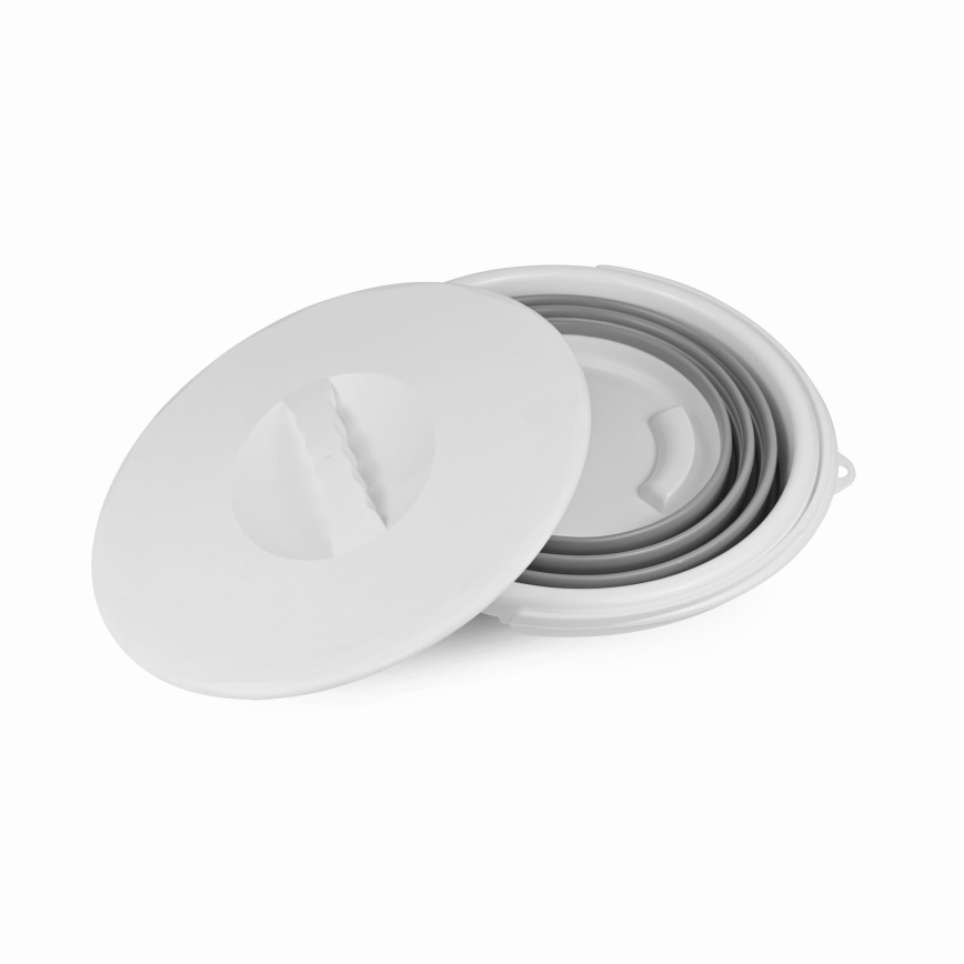 Składane wiadro z pokrywą, pojemność 10 l