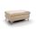 Skórzany taboret SALERNO II 66x100 cm beżowy
