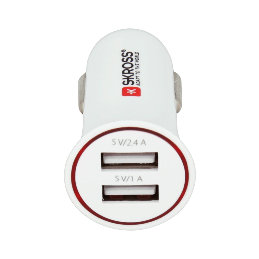 SKROSS - Ładowarka samochodowa 2xUSB/3400mA/12-24V/5V