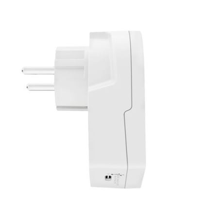 Podróżny adapter Europe USB C20PD dla obcokrajowców w Czechach, USB-C 20W, typ E/F