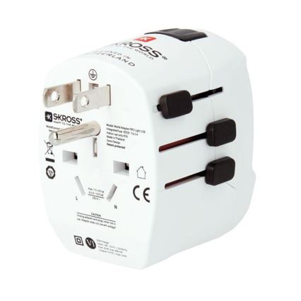 Adapter podróżny PRO Light USB AC45PD - międzynarodowy (World), UK+USA+AUS/CN, USB A i C 45W