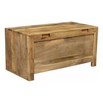 Skrzynia HINA 45x90 cm lite drewno/drzewo magowe