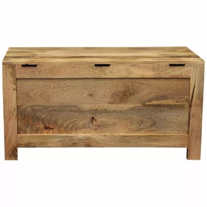 Skrzynia HINA 45x90 cm lite drewno/drzewo magowe