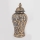 Słoik ceramiczny 33,5x16 cm złoty/szary