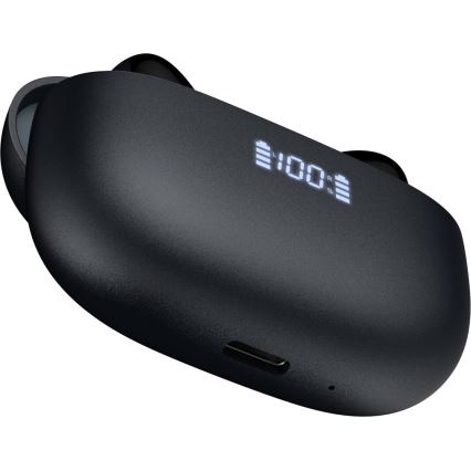 Słuchawki bezprzewodowe z ANC+ENC 300 mAh + 2x 40 mAh czarny
