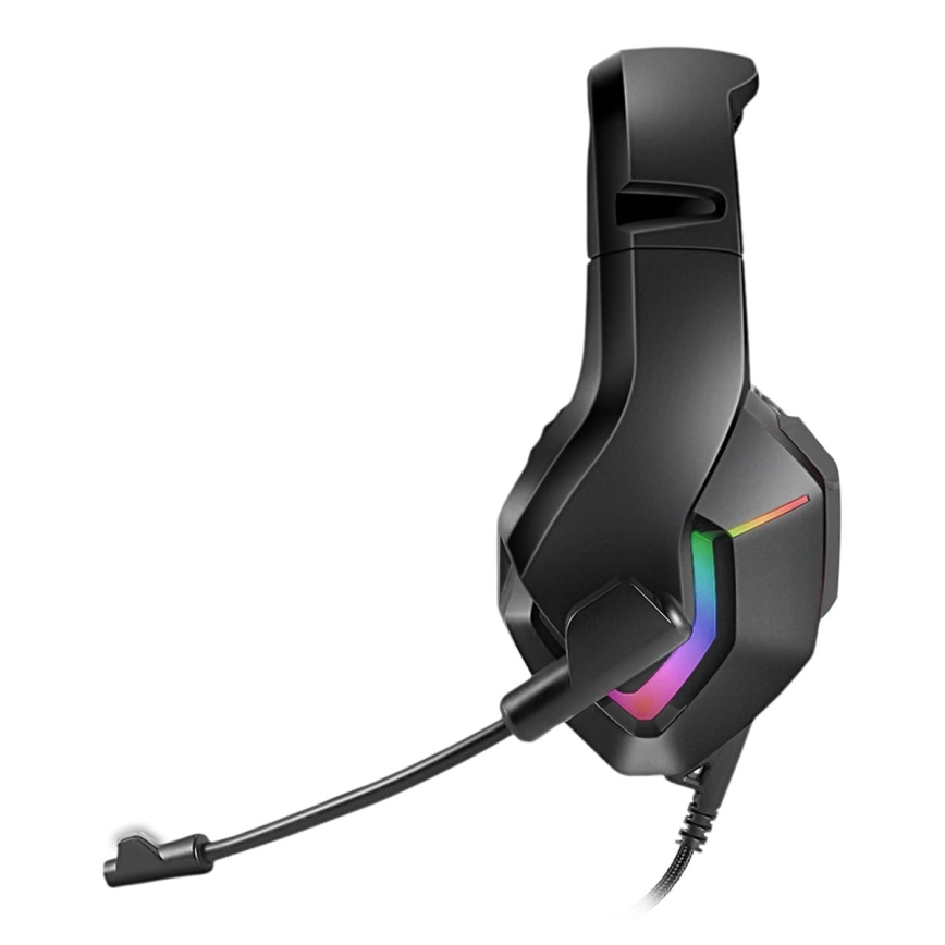 Słuchawki gamingowe LED RGB VARR z mikrofonem