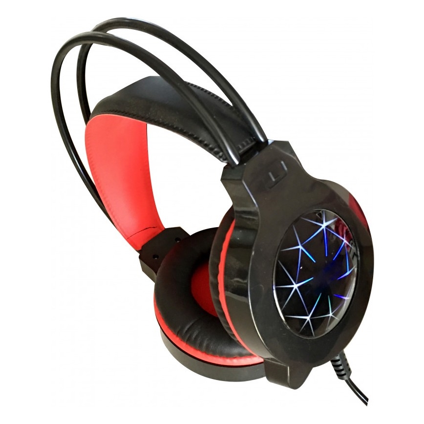 Słuchawki gamingowe LED VARR z mikrofonem 3,5mm