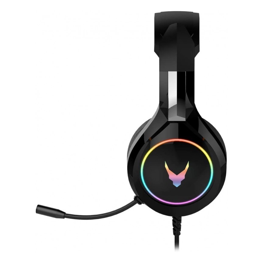 Słuchawki z mikrofonem VARR GAMING RGB USB czarne