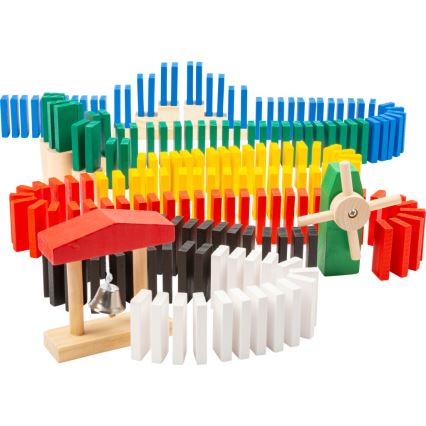 Small Foot - Drewniane domino rallye 490 szt