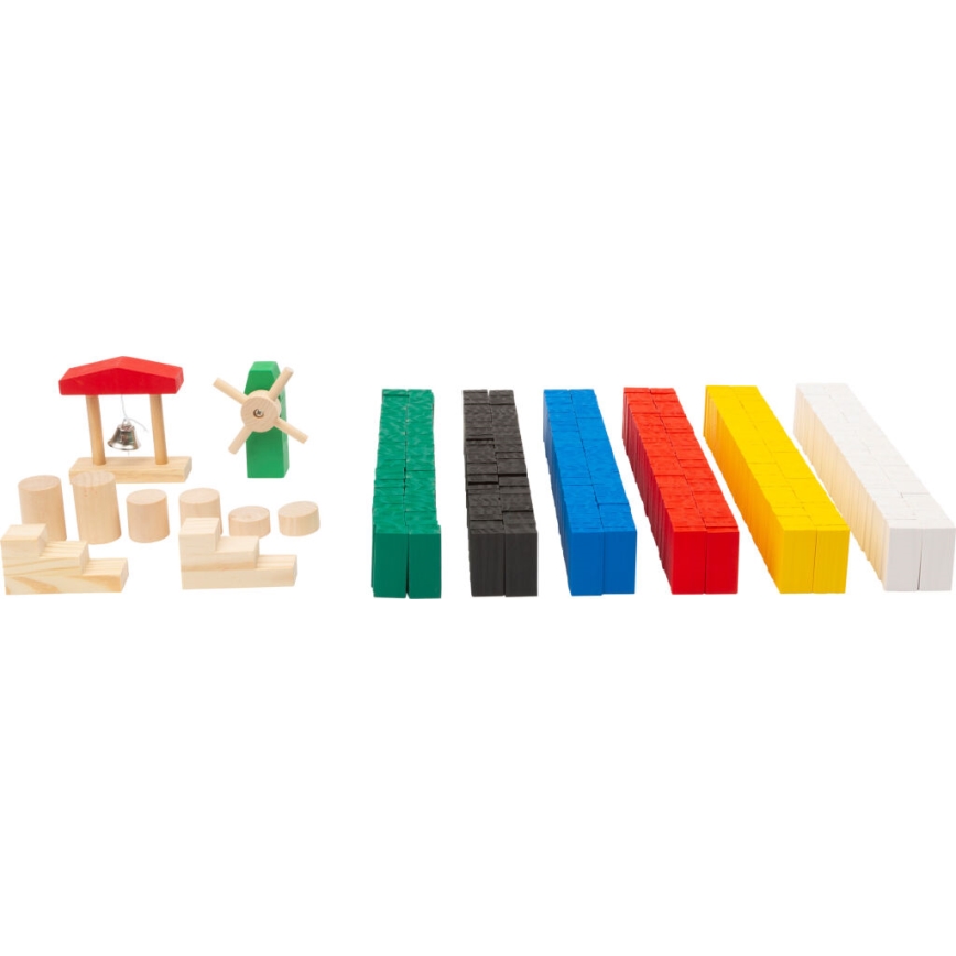 Small Foot - Drewniane domino rallye 490 szt